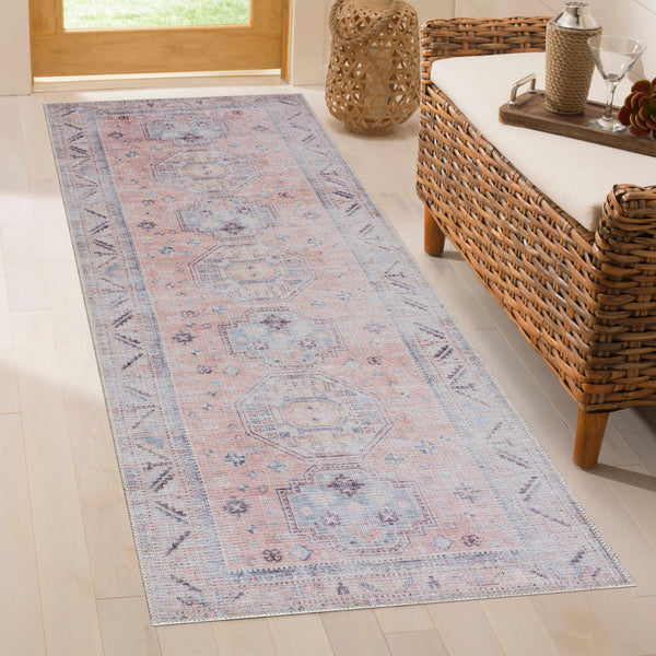 Hauteloom Morcott Peach Washable Area Rug