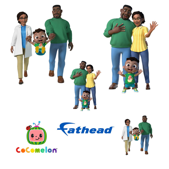 Fathead Cody Family Minis        - Officially Licensed CoComelon Removable     Adhesive Decal