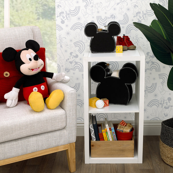 Disney Mickey Mouse Shaped 2 Piece Felt Nursery Storage Caddy