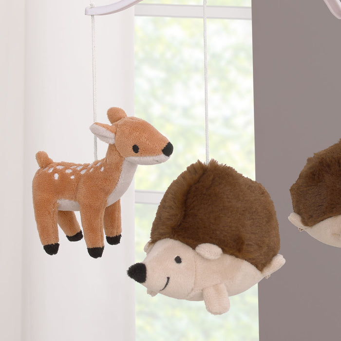 Little Love by NoJo Woodland Meadow Plush Deer and Hedgehog Musical Mobile