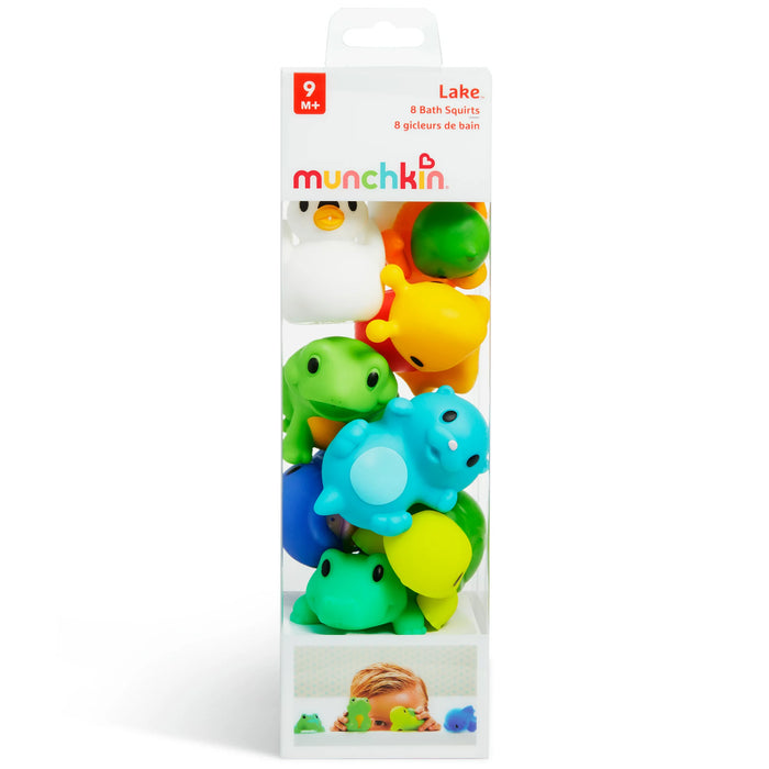 Munchkin Lake Squirts Bath Toy, Multi-Color, 8 Pack