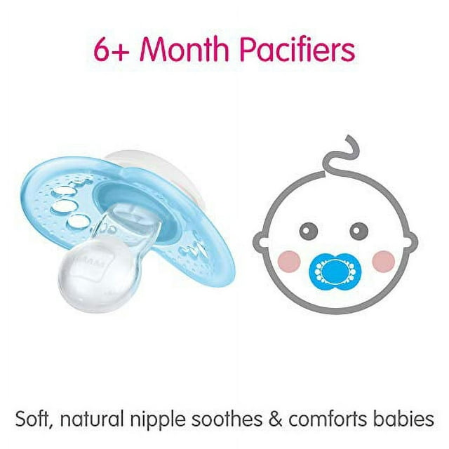MAM Variety Pack Pacifier, 6+ Months, Unisex, 3 Pack
