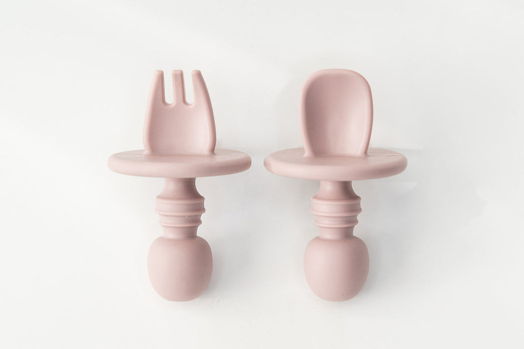 Babeehive Goods Dusty Rose Mini Spoon and Fork Set