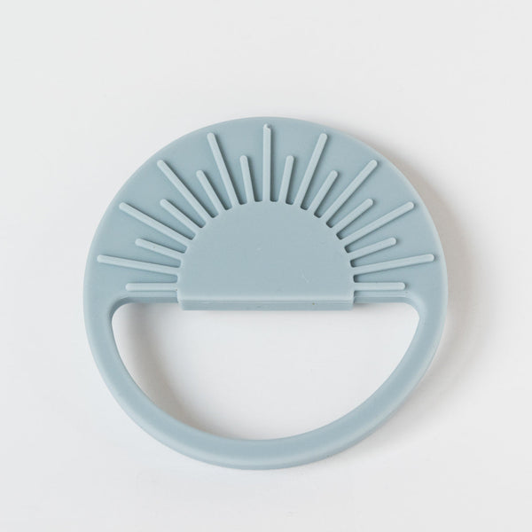 Babeehive Goods Duck Egg Blue Sunburst Teething Toy