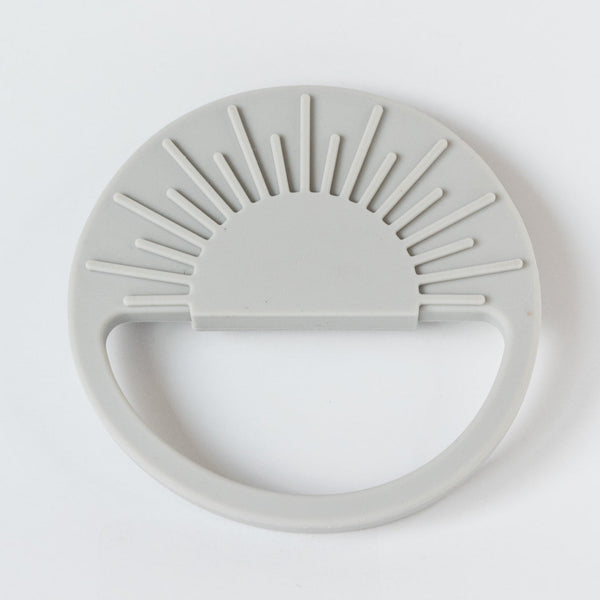 Babeehive Goods Light Grey Sunburst Teething Toy