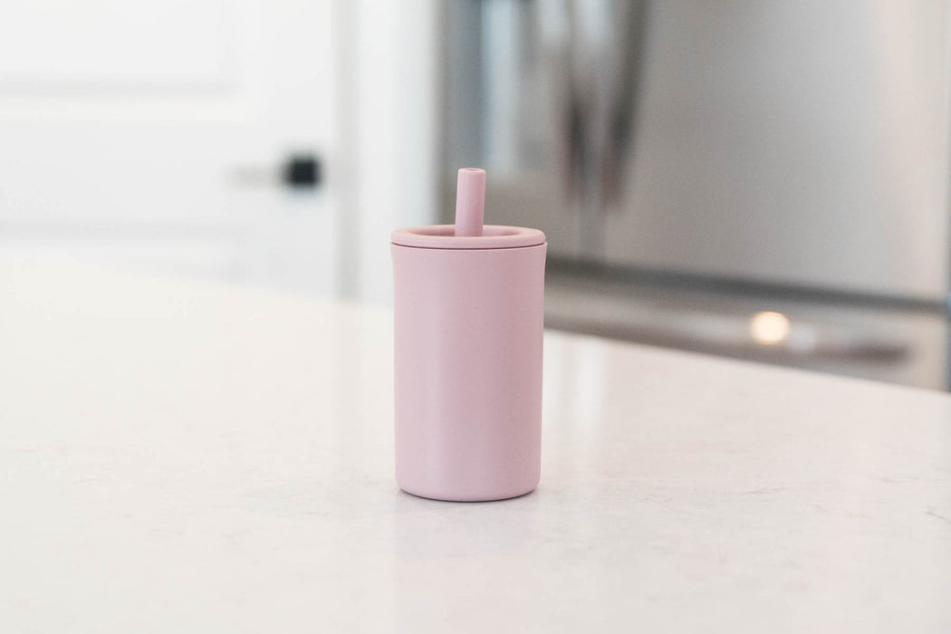 Babeehive Goods Dusty Rose Silicone Straw Cup