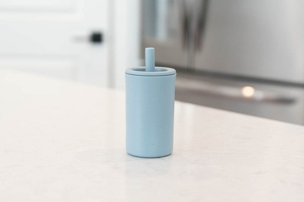Babeehive Goods Duck Egg Blue Silicone Straw Cup