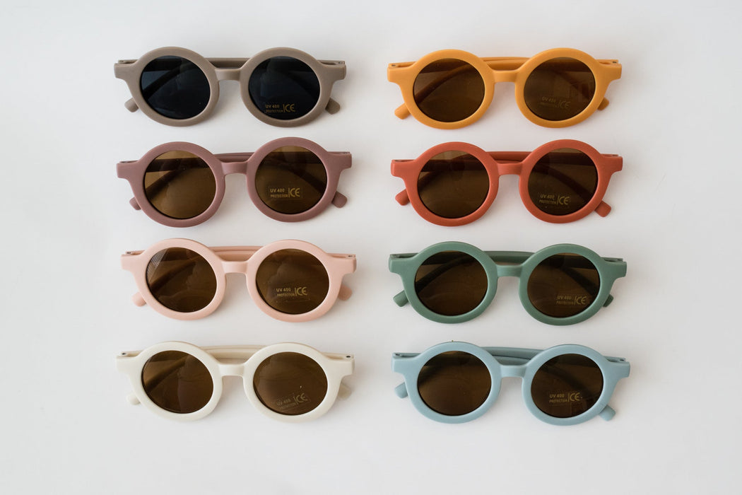 Babeehive Goods Toddler & Kid Retro Sunglasses - Coffee