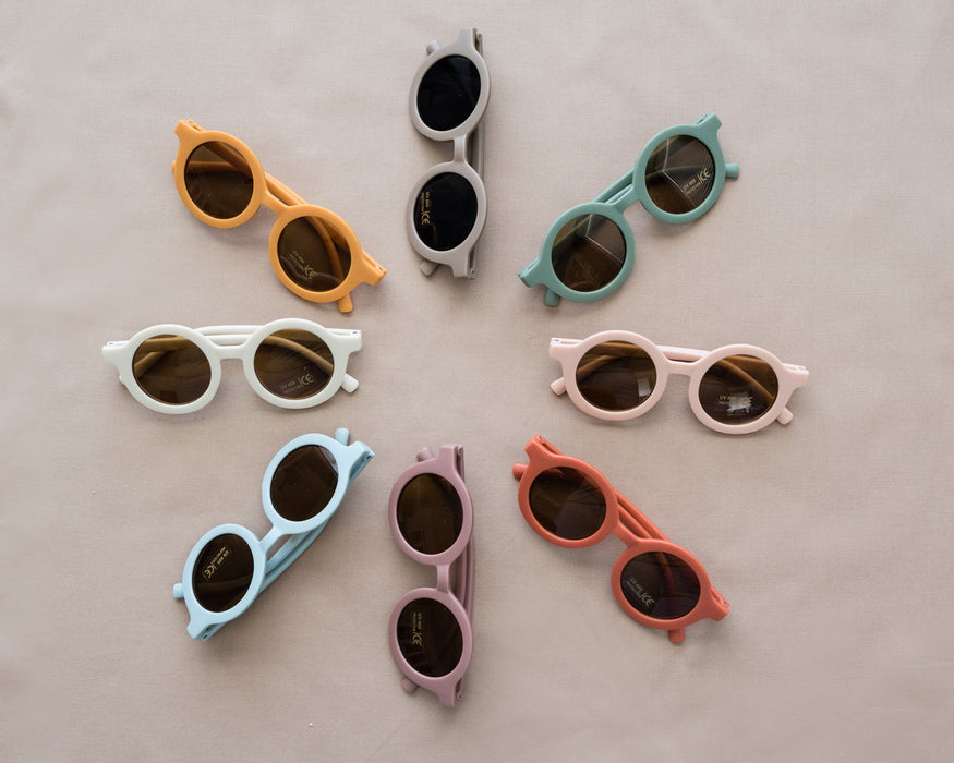 Babeehive Goods Toddler & Kid Retro Sunglasses - Coffee