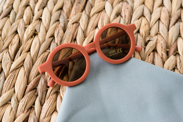 Babeehive Goods Toddler & Kid Retro Sunglasses - Coral Orange