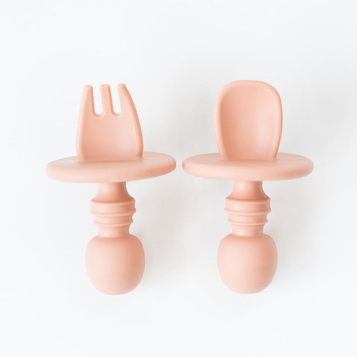 Babeehive Goods Blush Mini Spoon and Fork Set
