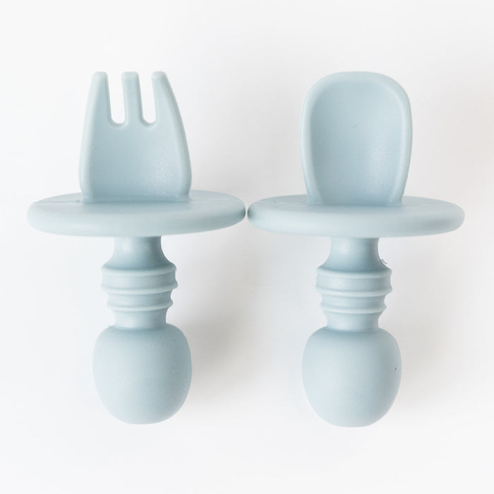 Babeehive Goods Duck Egg Blue Mini Spoon and Fork Set
