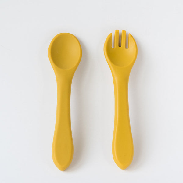 Babeehive Goods Mustard Spoon and Fork Set