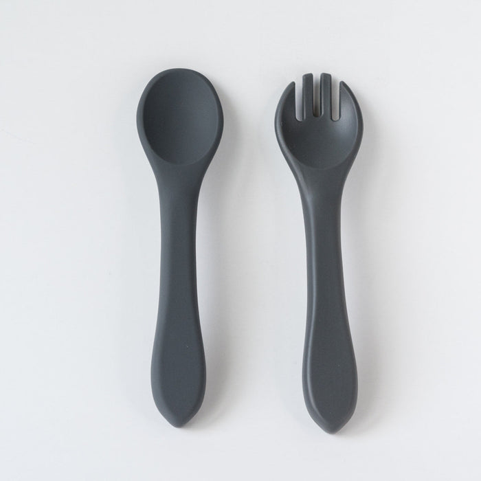 Babeehive Goods Charcoal Spoon and Fork Set