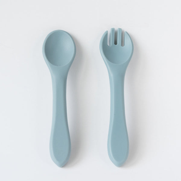 Babeehive Goods Duck Egg Blue Spoon and Fork Set