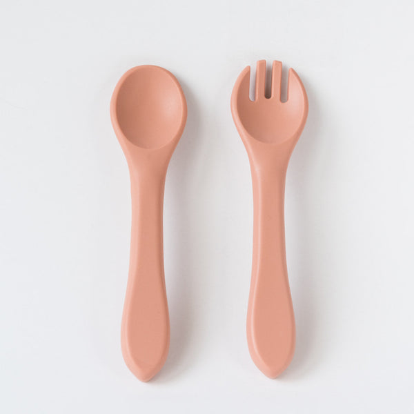 Babeehive Goods Blush Spoon and Fork Set