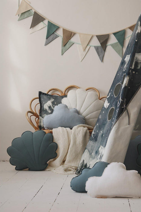 Moi Mili Linen “Baby Blue” Cloud Pillow