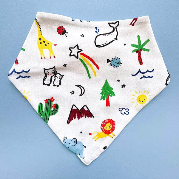 Estella Baby Kerchief Bib-Animals