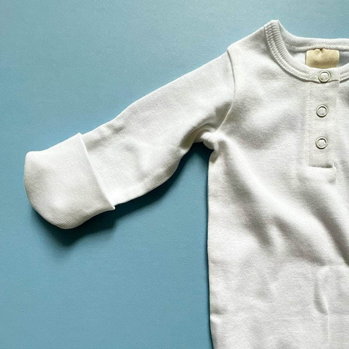 Estella Knotted Baby Gown-Organic Cotton