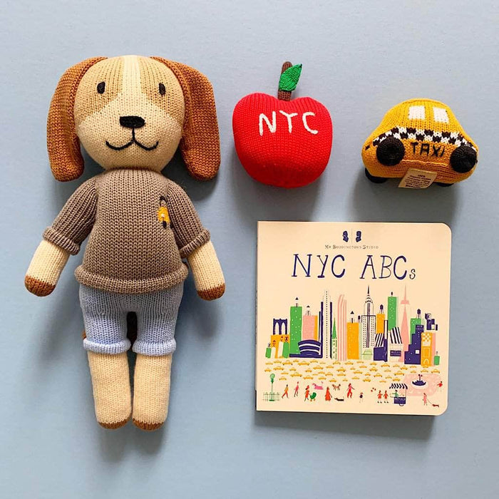 Estella Baby Gift Set-NYC ABCs Book, Rattles and Doll