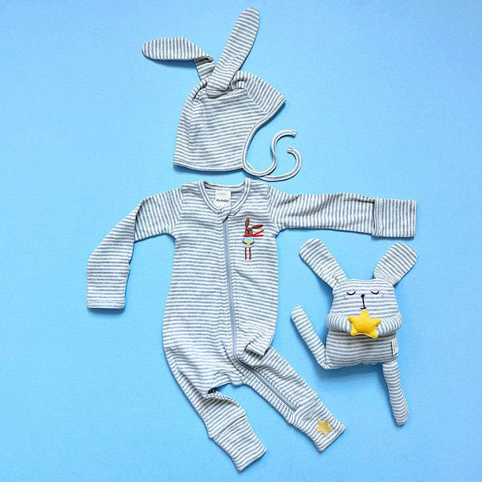 Estella Bunny Gift Set with Jumpsuit Zipper
