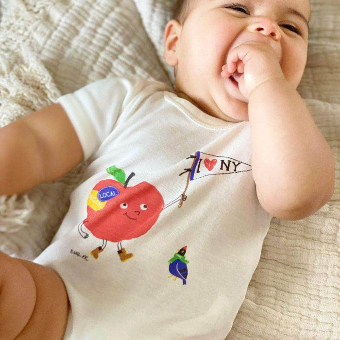 Estella "I Love NY" Baby Gift Set-Rattles, Onesie, Pacifier Clip, and Baby Book