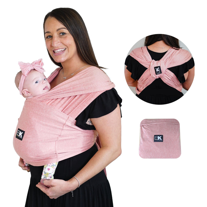 Baby K'tan Active Yoga Baby Carrier in Heather Coral