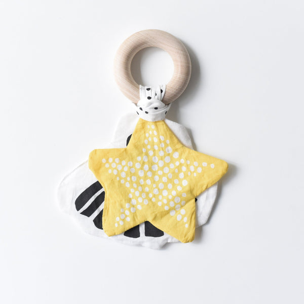 Wee Gallery Crinkle Teether - Starfish