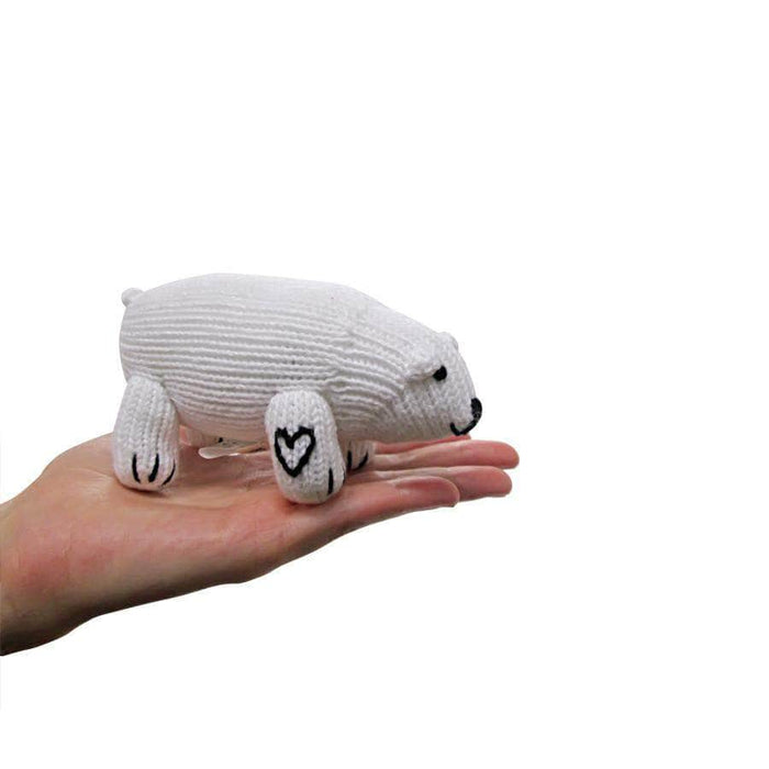 Estella Organic Baby Toys - Newborn Rattles | Polar Bear