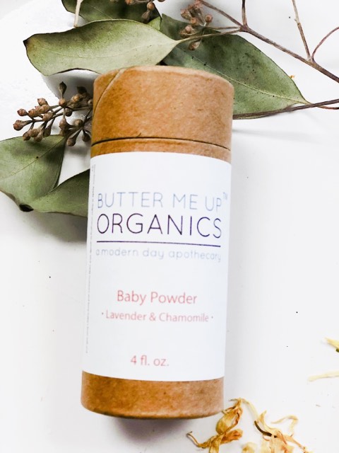 Butter Me Up Organics All-Natural Talc Free Baby Powder / Organic Baby Powder / Feminine Powder