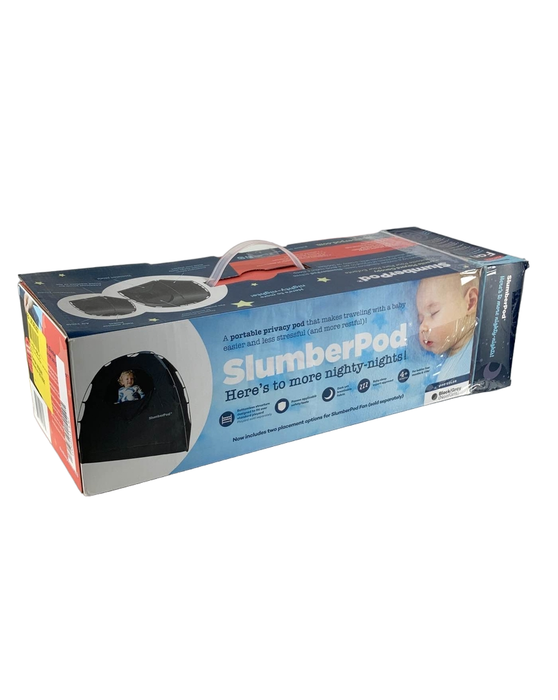 SlumberPod 3.0 Sleep Canopy with Fan, Black with Gray Accents (Open Box)