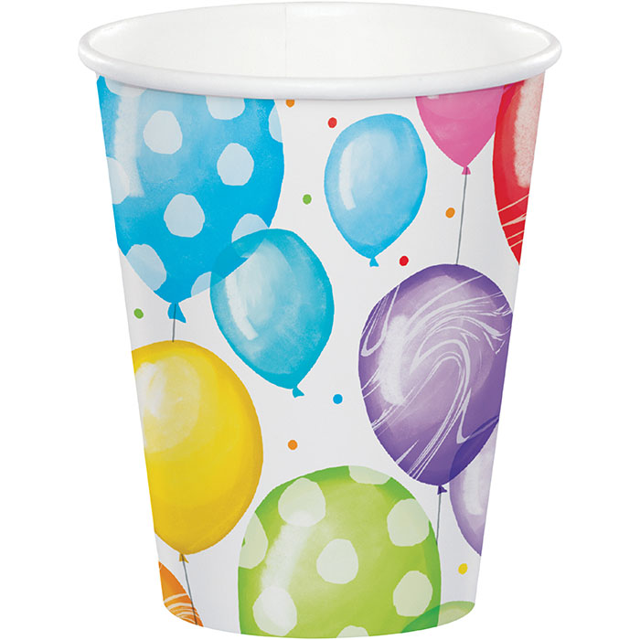 Party Decorations Balloon Bash Hot/Cold Cup 9oz. 8ct