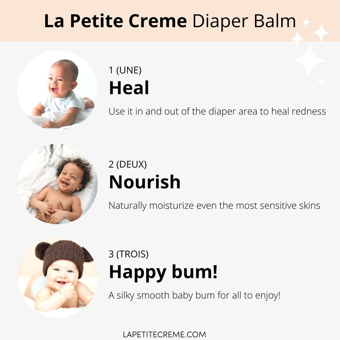 La Petite Creme Organic French Diaper Rash Cream - 4 oz