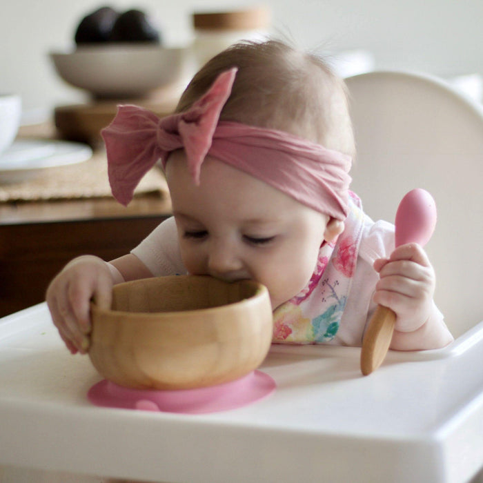 Avanchy Bamboo Baby Suction Bowl + Spoon