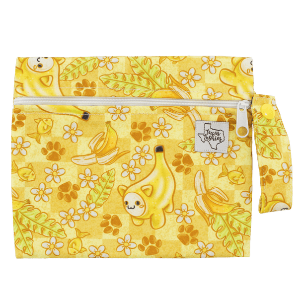 Texas Tushies Banana Cat - Mini Wet Bag