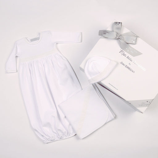 Bebe Sweeny Baby White Cotton Gown Set (3)