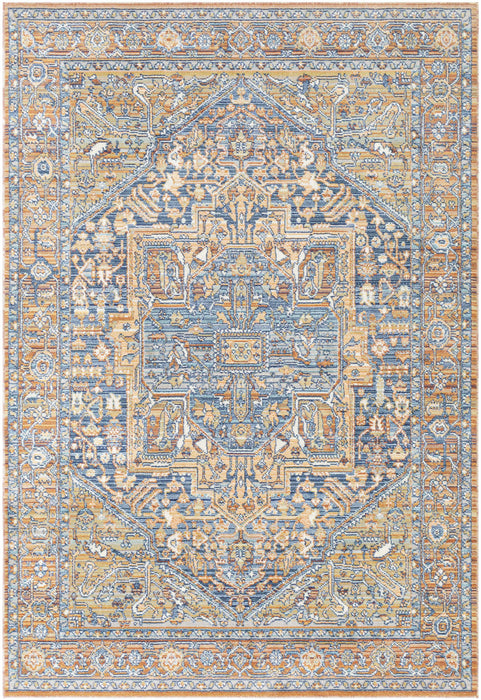 Hauteloom Ripponlea Blue&Orange Medallion Rug