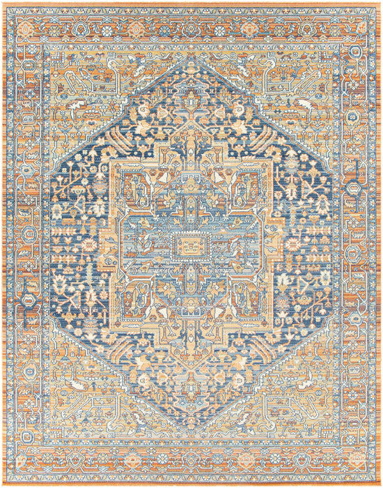 Hauteloom Ripponlea Blue&Orange Medallion Rug