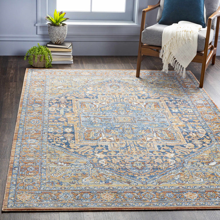 Hauteloom Ripponlea Blue&Orange Medallion Rug