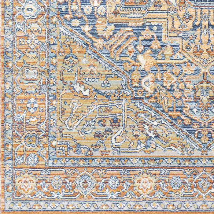 Hauteloom Ripponlea Blue&Orange Medallion Rug