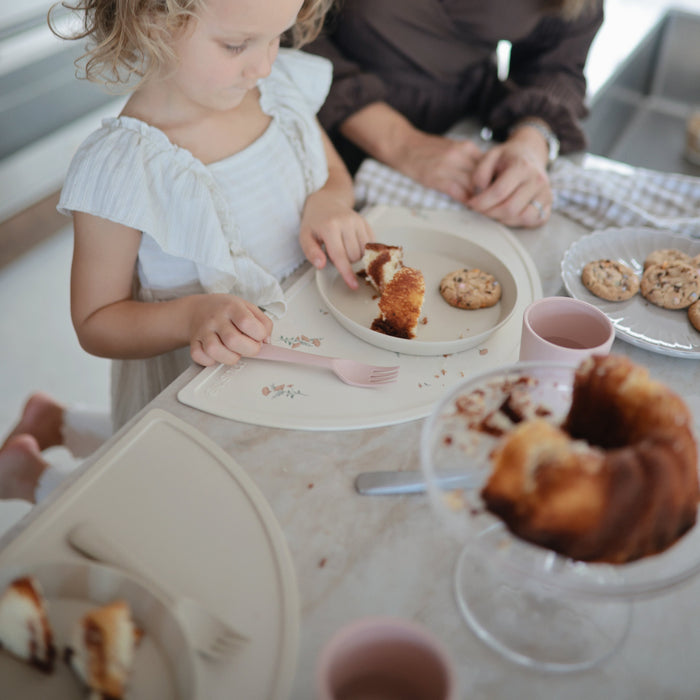 Mushie Dinnerware Fork and Spoon Set