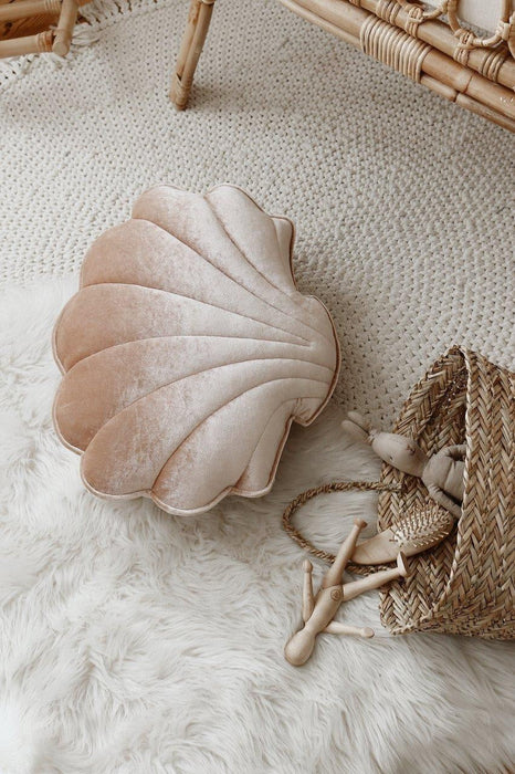 Moi Mili Velvet “Beige Pearl” Shell Pillow