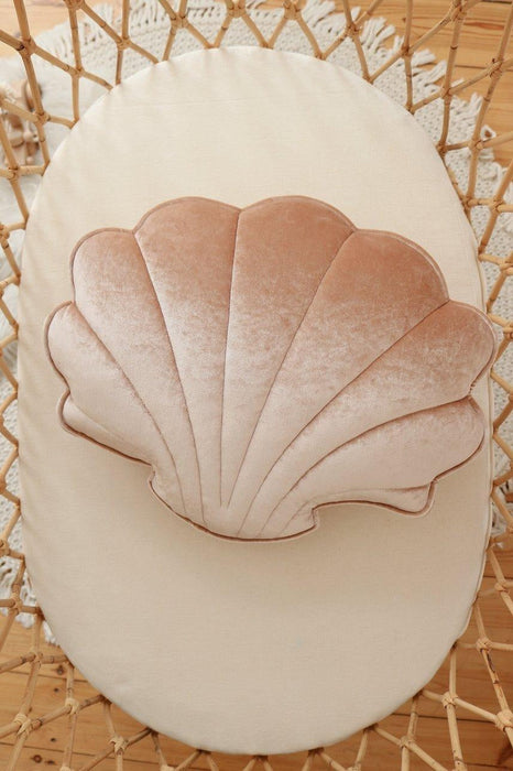 Moi Mili Velvet “Beige Pearl” Shell Pillow