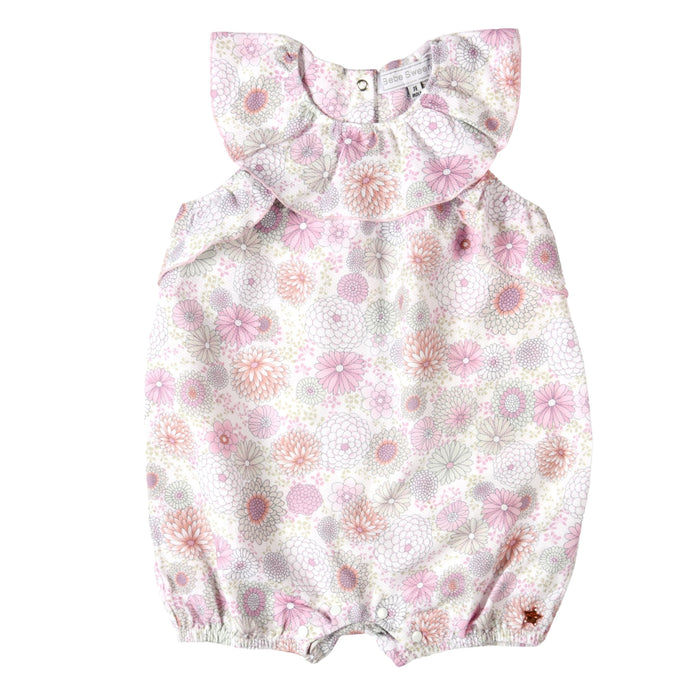 Bebe Sweeny BELLE | Girls Pink & Mauve Floral Playsuit