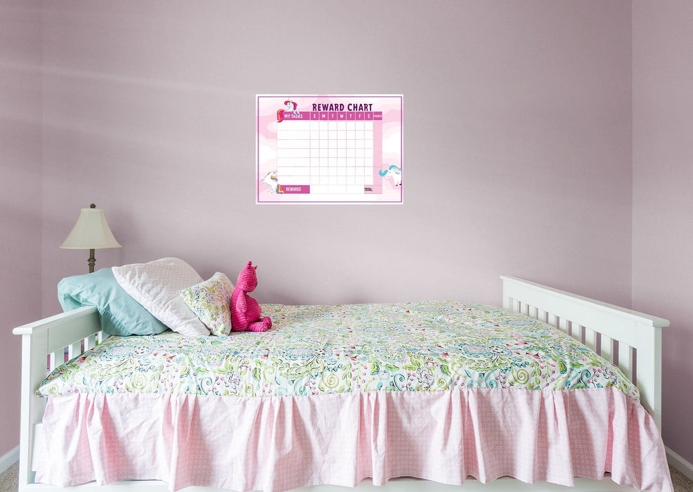 Fathead Magical Creatures: Unicorn Pink Dry Erase - Removable Wall Adhesive Decal