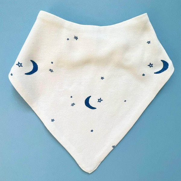 Estella Baby Kerchief Bib-Moon and Stars