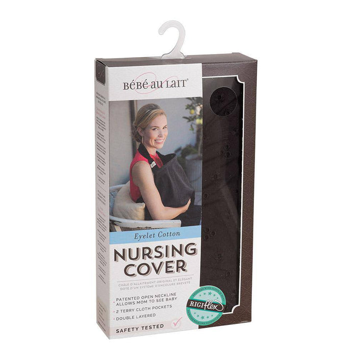 Bebe Au Lait® Black Eyelet Cotton Nursing Cover