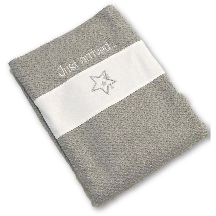 Bebe Sweeny ADEL | Boys Grey Cotton Blanket