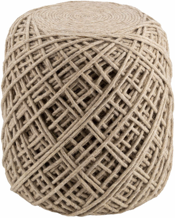 Hauteloom Bellingen Beige Pouf