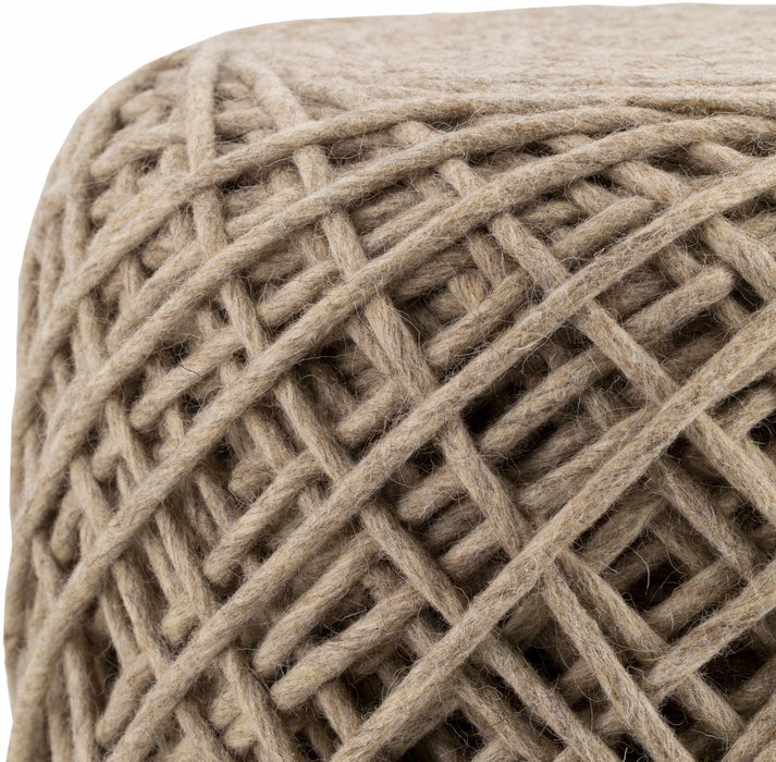 Hauteloom Bellingen Beige Pouf